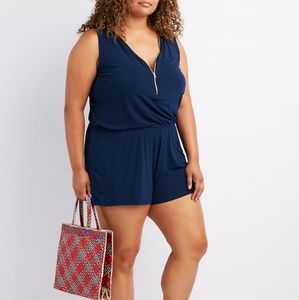 Zip Front Romper